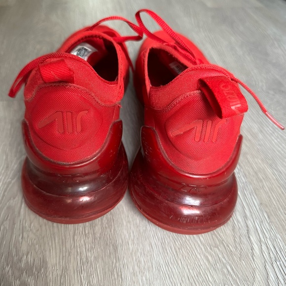 Nike Air Max 270 GS University Red Sneakers with Jelly Plastic Heels - Picture 6 of 11